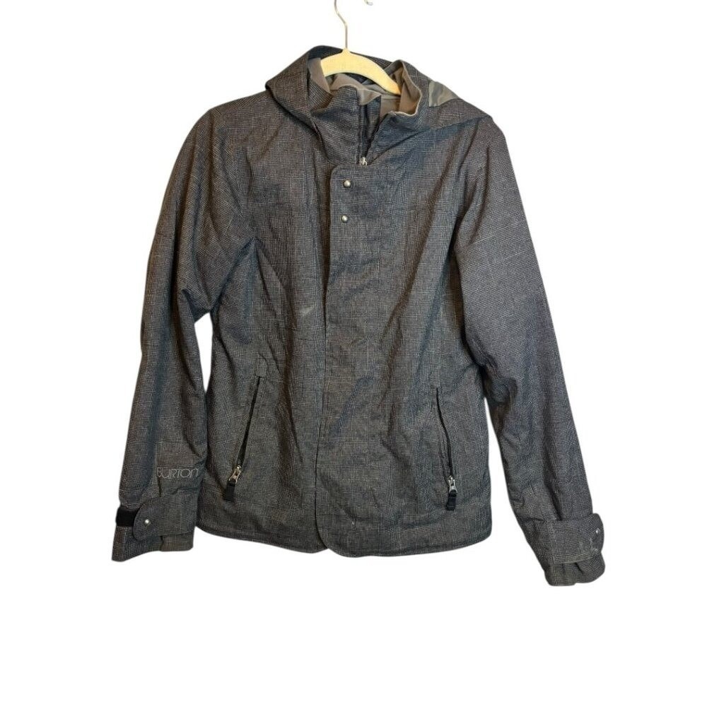 Burton Women's Small Dryride Insulated Hooded Snowboard Ski Jacket Gray‎